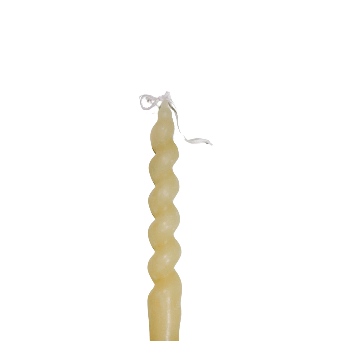 Twisted 7" Taper Beeswax Candlestick