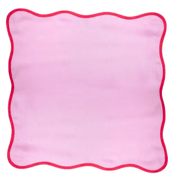 Lavender Pink Linen Wave Napkin