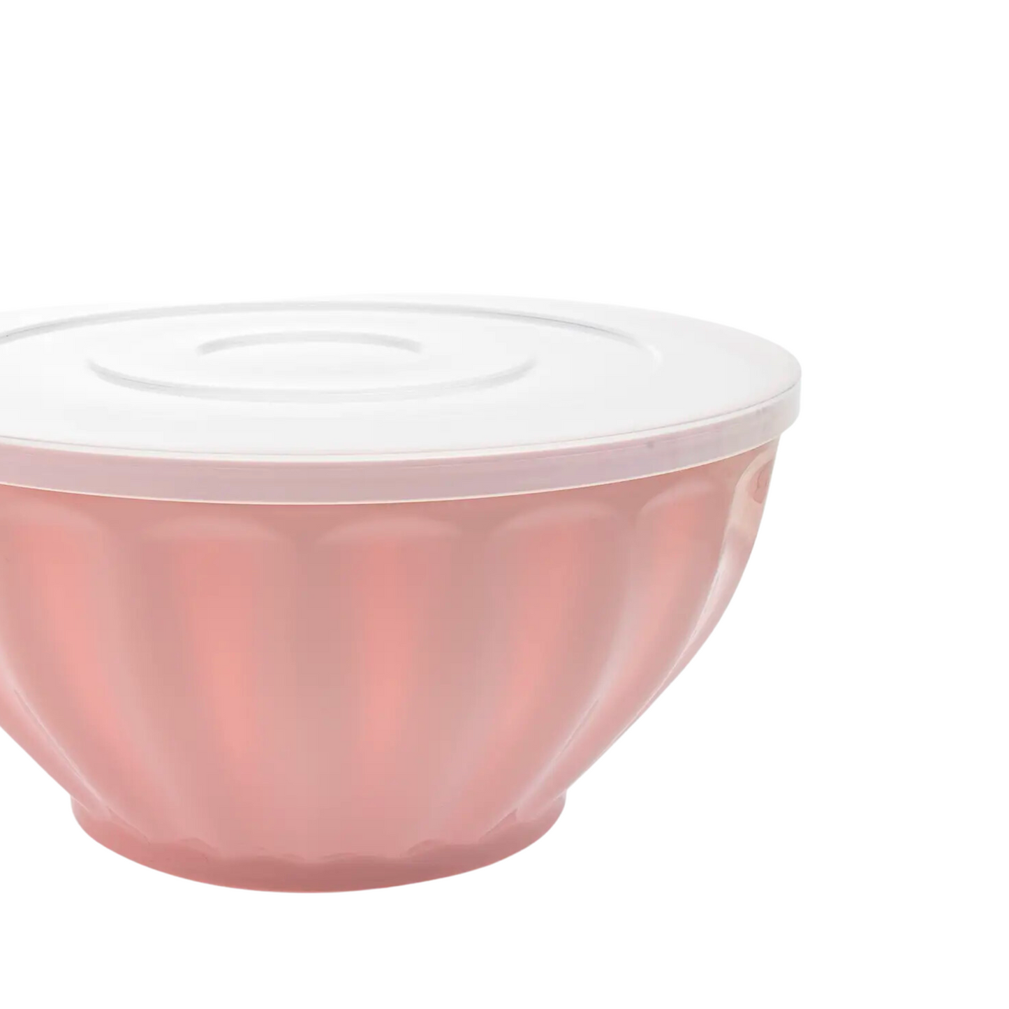 Pink Melamine Bowl with Lid