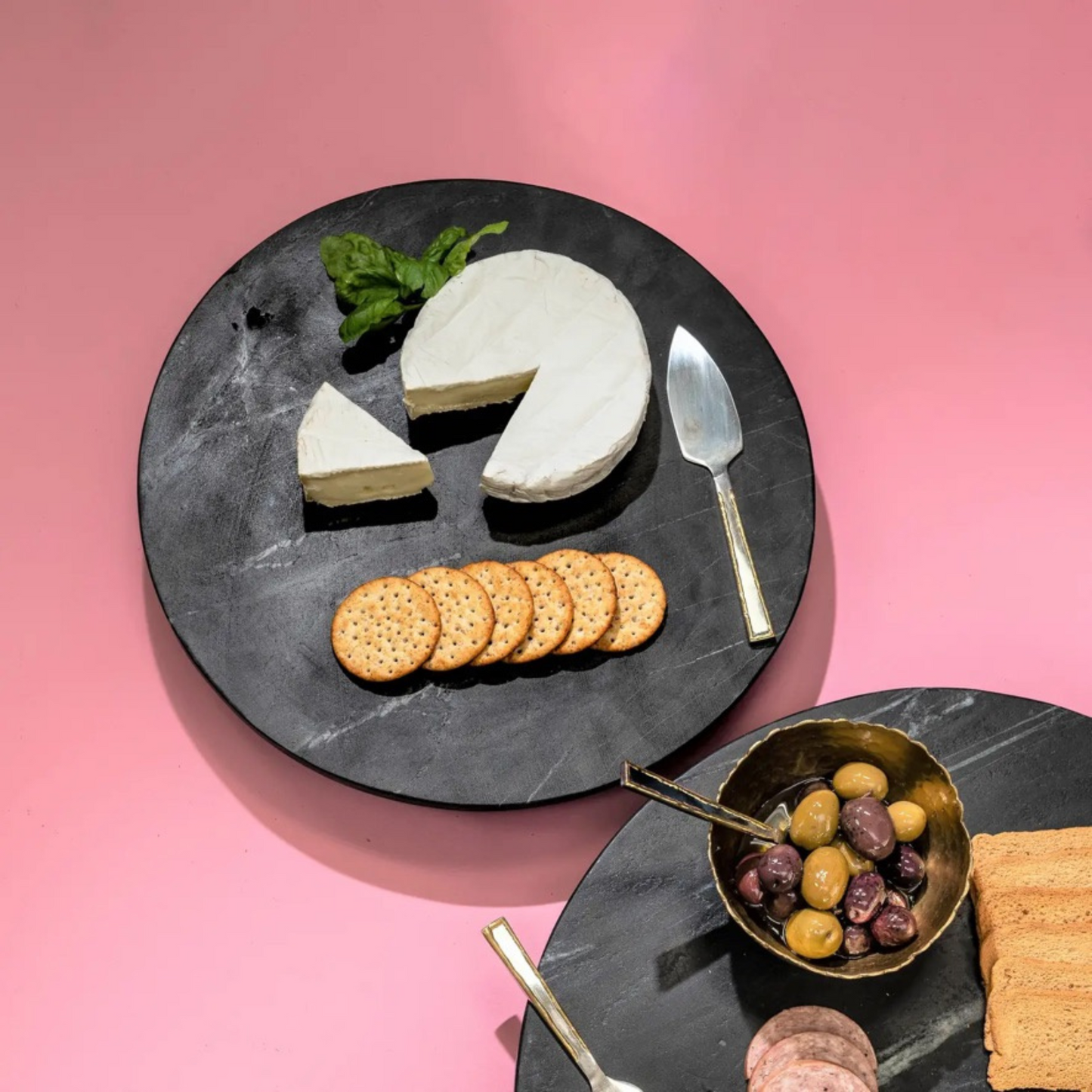 Marble Lazy Susan Board