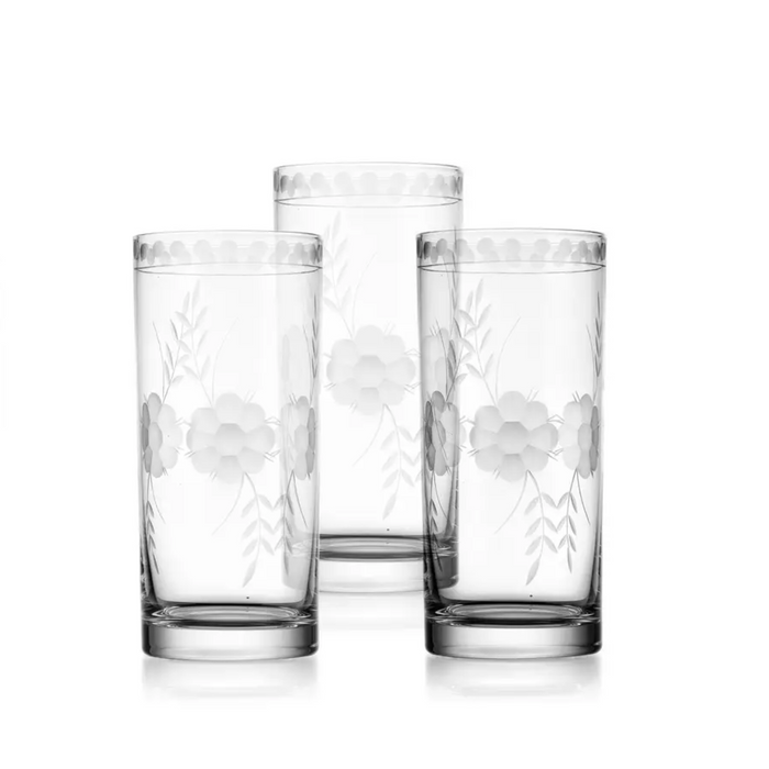 Belle Fleur Highball in Clear Glass