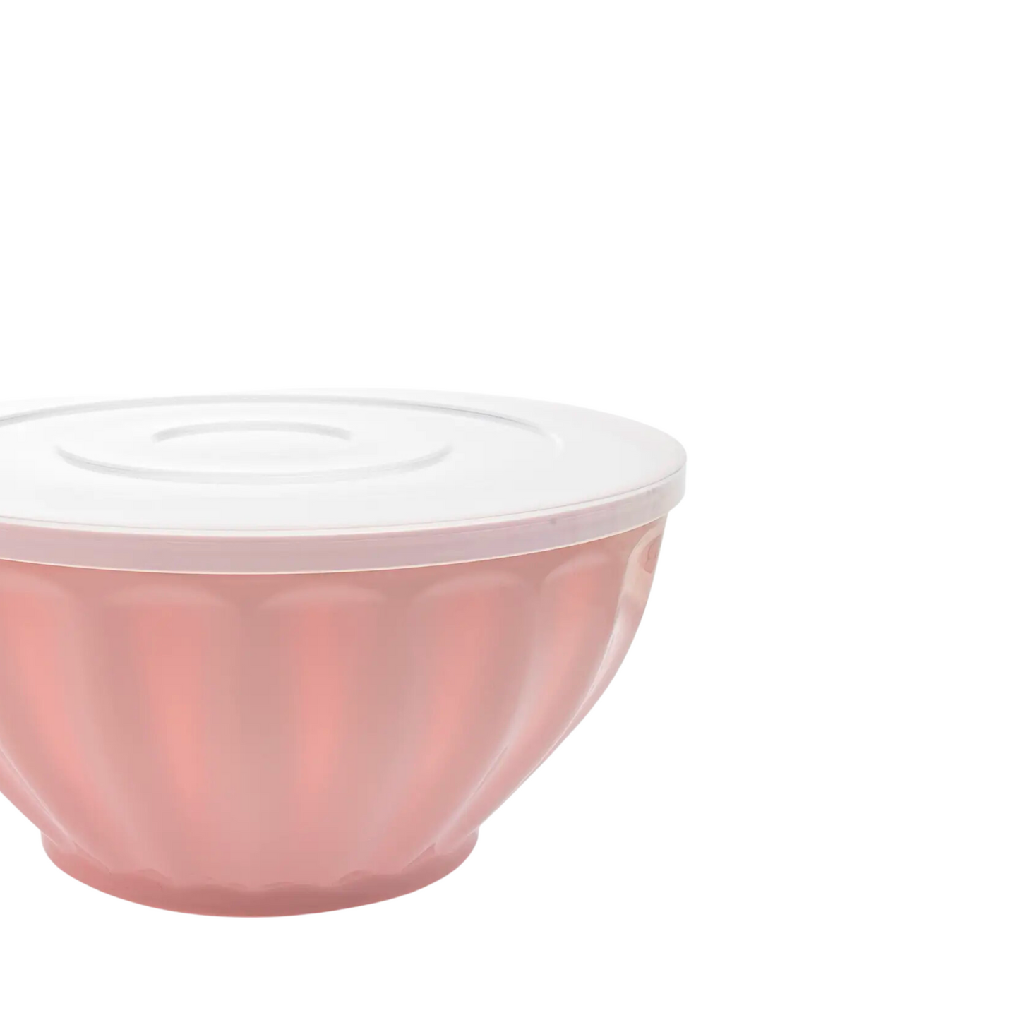 Pink Melamine Bowl with Lid