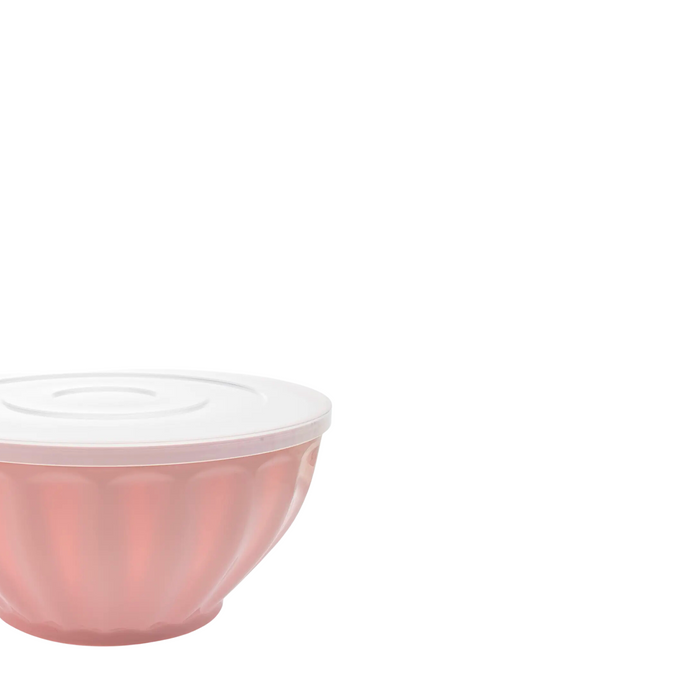 Pink Melamine Bowl with Lid